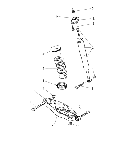 2008 Dodge Challenger Coil Spring Diagram for 5181369AB