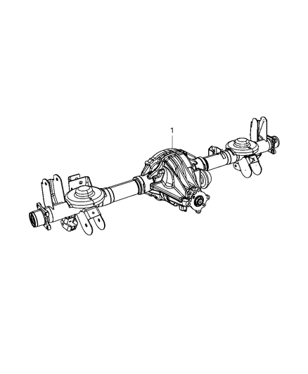 2008 Dodge Durango Rear Axle Assembly Diagram 2