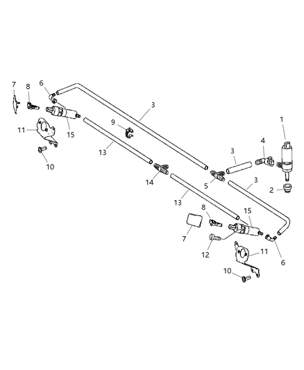 2008 Dodge Sprinter 3500 Front Headlamp Washer System Diagram