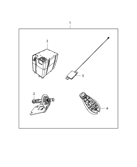 2012 Ram C/V Module-Wireless Ignition Node Diagram for 5026535AF