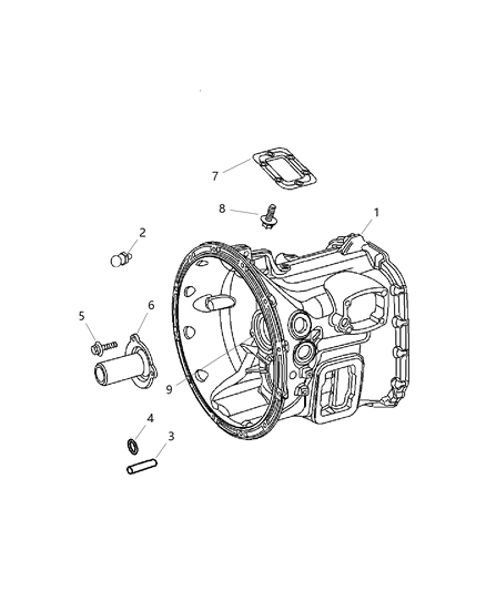 2007 Dodge Ram 3500 Transmission Diagram for 5142733AA