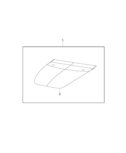 2018 Jeep Cherokee Decal Kit, Hood Diagram