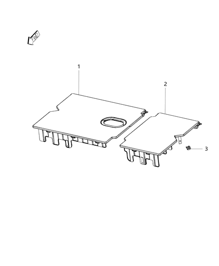 2020 Ram 3500 Load Floor 40% Diagram for 6YA07TX7AA