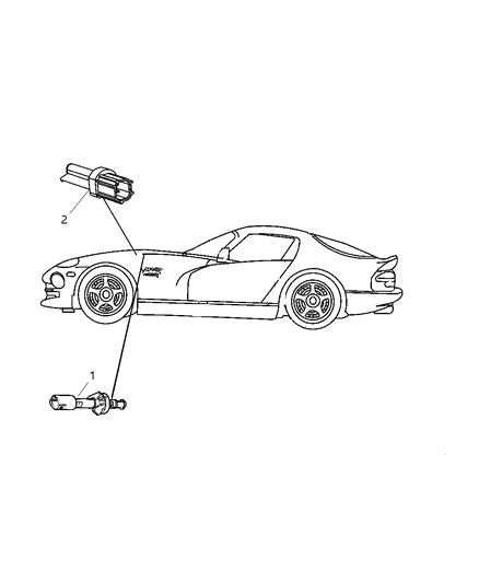 2010 Dodge Viper Switches Body Diagram