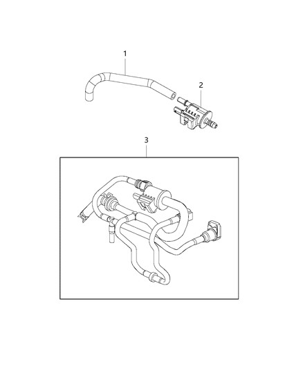 2019 Jeep Compass Emission Control Vacuum Harness Diagram