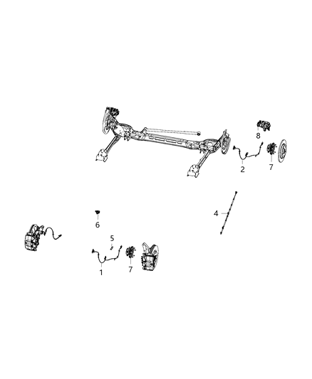 2017 Dodge Grand Caravan Sensor-Anti-Lock Brakes Diagram for 68128181AC