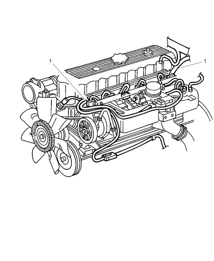 1998 Jeep Grand Cherokee Wiring Injector Diagram for 56008954AD