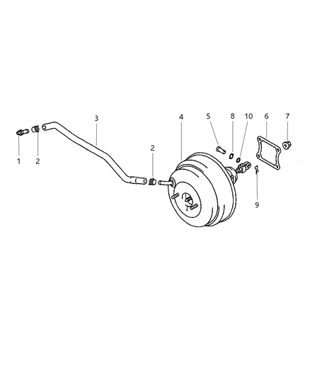 2000 Dodge Avenger Line Diagram for MB928502