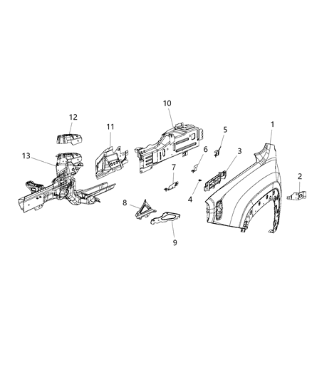 2015 Jeep Renegade Screw-HEXAGON Head Diagram for 6509851AA