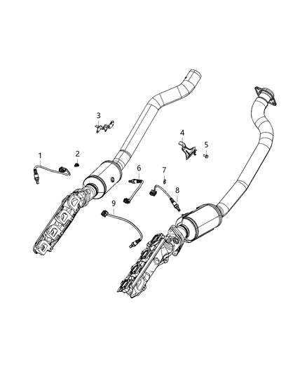 2021 Dodge Durango Oxygen Sensors Diagram 4