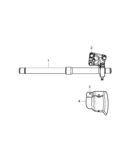 2010 Dodge Journey Shafts , Intermediate Diagram 1