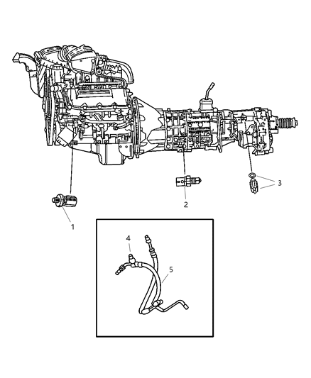 2003 Jeep Liberty Switches (Drive Train) Diagram