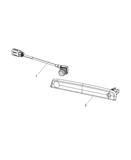 2011 Chrysler 300 Lamp-Center High Mounted Stop Diagram for 68042177AD