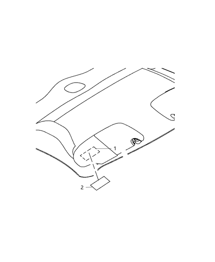 2010 Dodge Ram 4500 Visor - Interior Diagram