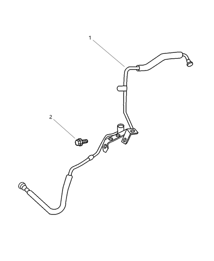2002 Jeep Grand Cherokee Fuel Lines, Front Diagram 2