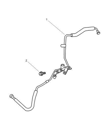 2002 Jeep Grand Cherokee Tube-Fuel Line Diagram for 52100043AE