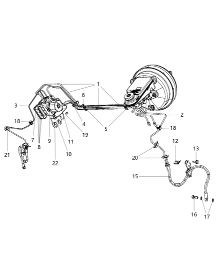 2010 Dodge Journey Line-Brake Diagram for 4862210AB