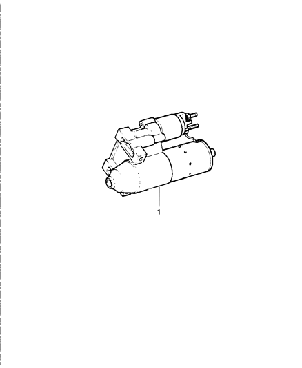 1997 Jeep Grand Cherokee Starter & Mounting Diagram 1