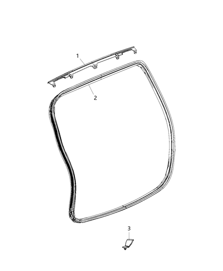 2021 Jeep Compass Clip Diagram for 6512696AA