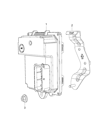 2019 Ram 1500 Module, Active Vibration Cancellation Diagram