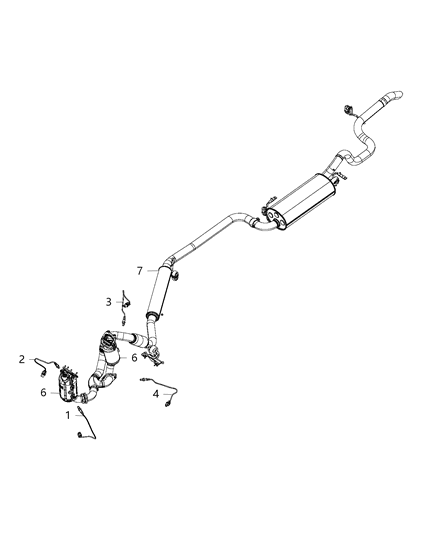 2011 Chrysler Town & Country Oxygen Sensors Diagram