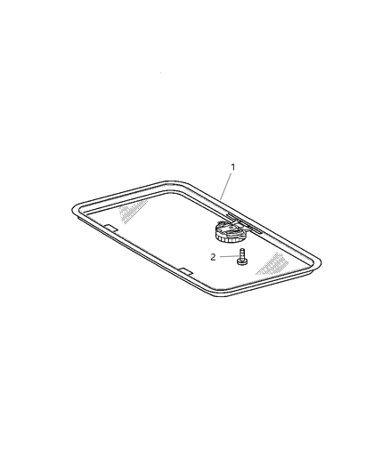 2006 Dodge Sprinter 3500 Glass-SUNROOF Diagram for 5104480AA