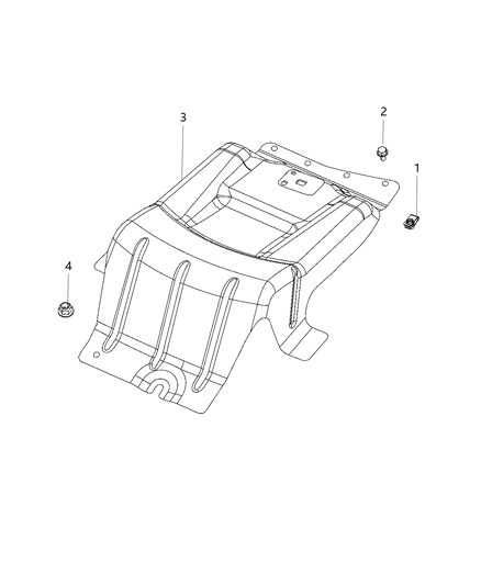 2017 Dodge Charger Jack Mounting Hardware Diagram