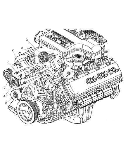 2005 Dodge Ram 1500 Drive Pulleys Diagram 2