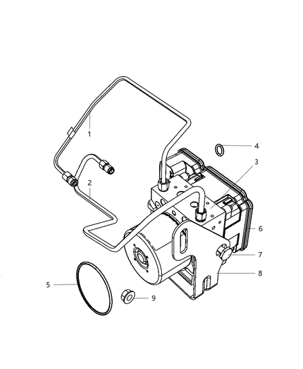 2010 Jeep Grand Cherokee Abs Control Module Diagram for 68065988AA