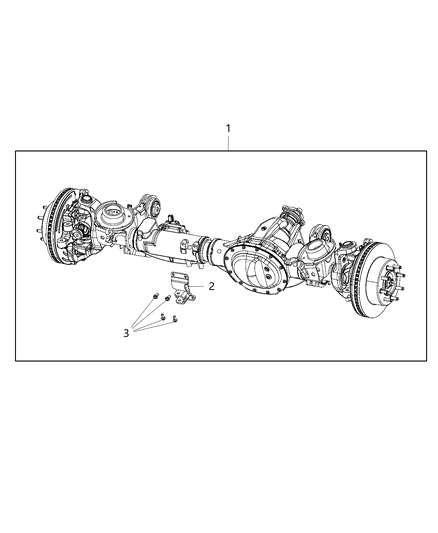 2016 Ram 3500 Front Axle Assembly Diagram 2