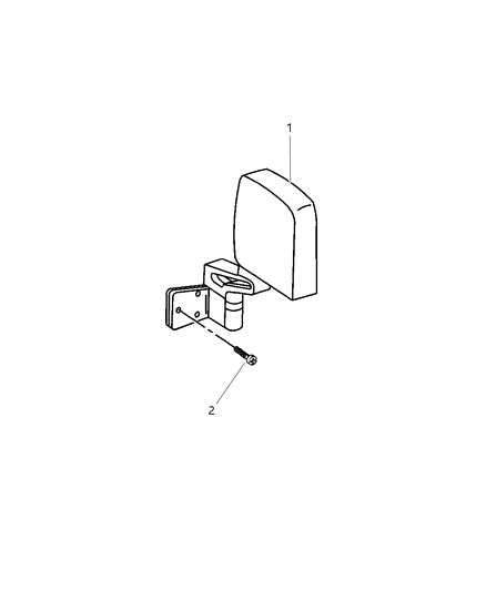 2001 Jeep Wrangler Mirror, Exterior Diagram