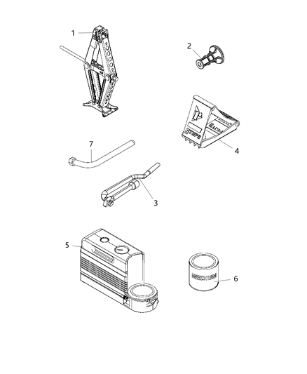 2019 Jeep Renegade Sealant-Tire Diagram for 68317609AA