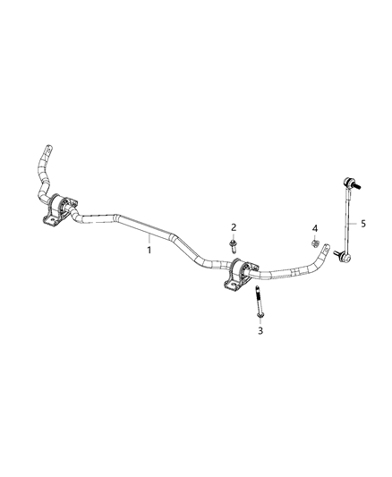 2019 Jeep Cherokee Bar-Front Diagram for 68379797AA