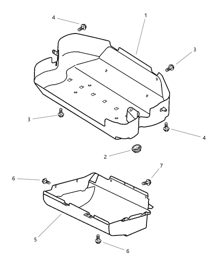 2000 Dodge Ram Wagon Fuel Cylinder Heat Shields Diagram