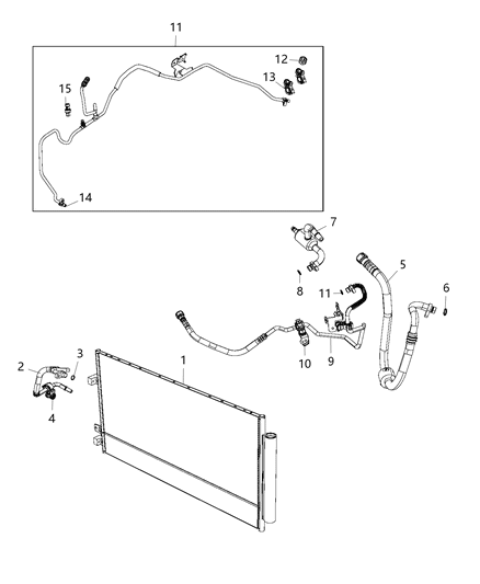 2019 Jeep Renegade A/C Plumbing Diagram 1