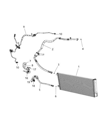 2019 Jeep Renegade A/C Plumbing Diagram 2