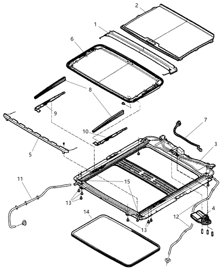 2007 Dodge Ram 3500 Pickup Sunroof Diagram