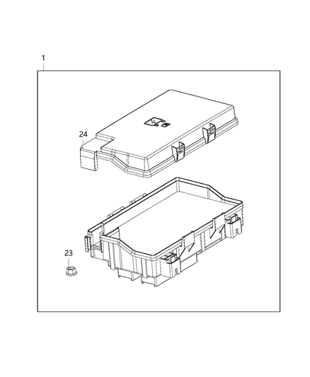 2018 Ram 1500 Center, Intelligent Power Distribution Diagram