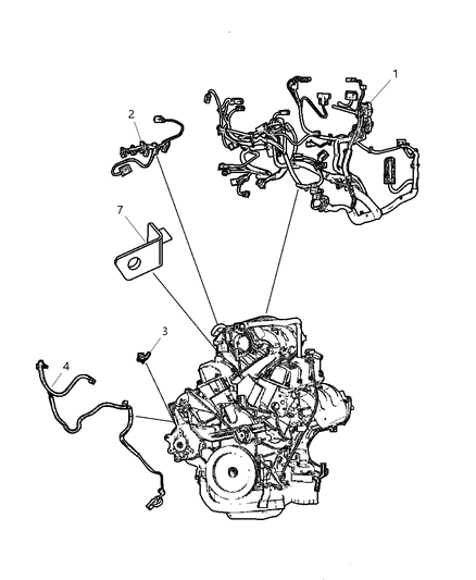 2002 Dodge Grand Caravan Wiring - Engine & Related Parts Diagram 2