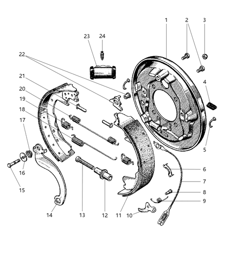 2001 Dodge Ram Van Rear Brakes Diagram 2