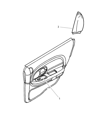 2003 Dodge Intrepid Panel-C Pillar Diagram for PB93DX9AD