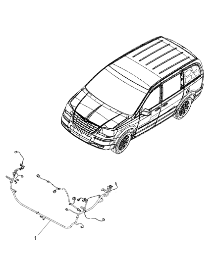 2008 Chrysler Town & Country Wiring-HEADLAMP Diagram for 4869748AF