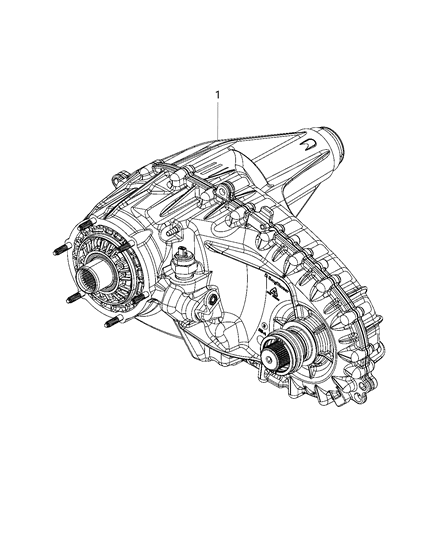 2019 Ram 2500 Transfer Case Assembly Diagram 1