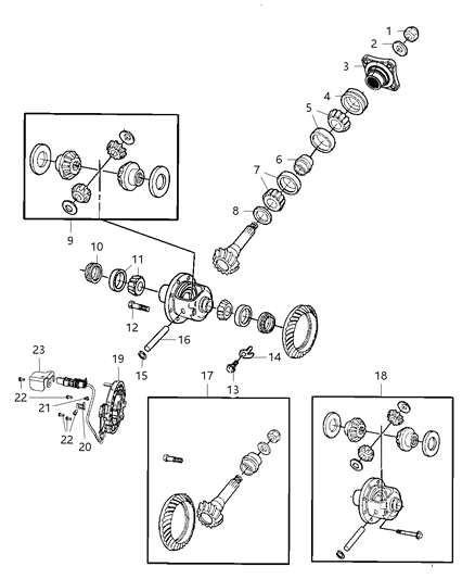 2013 Ram 2500 Differential Assembly Diagram 1