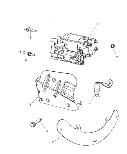 2011 Dodge Challenger Bracket-Wiring Harness Diagram for 4608997AC