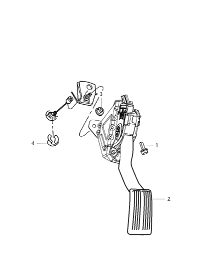 2009 Dodge Ram 2500 Accelerator Pedal Diagram