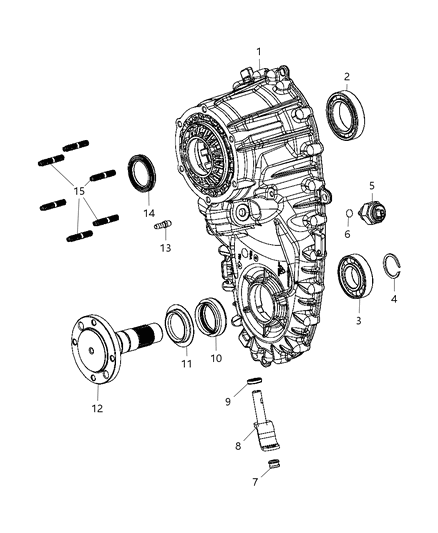 2014 Ram 3500 Pickup Front Case & Related Parts Diagram 4