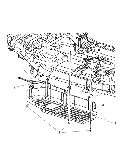 2005 Jeep Grand Cherokee Tube-Control Valve To CANISTER Diagram for 5143790AA