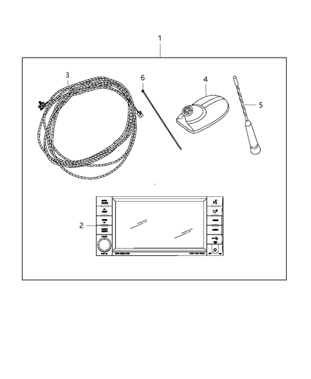 2013 Dodge Durango Navigation Kit Diagram