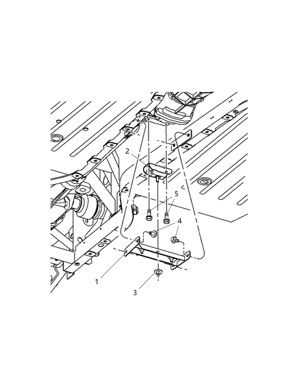 2009 Dodge Viper ISOLATOR-Transmission Mount Diagram for 4643318AC